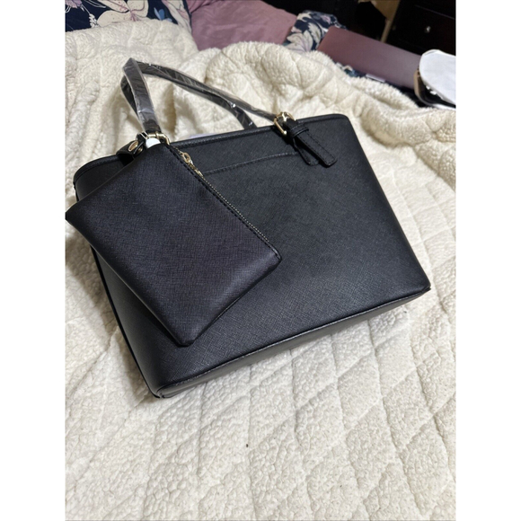 Valentino Orlandi Black Tote Bag With Wallet New with Tags MSRP $200 - Picture 7 of 10